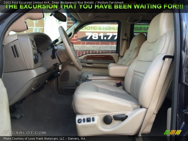 Deep Wedgewood Blue Metallic / Medium Parchment 2001 Ford Excursion Limited 4x4