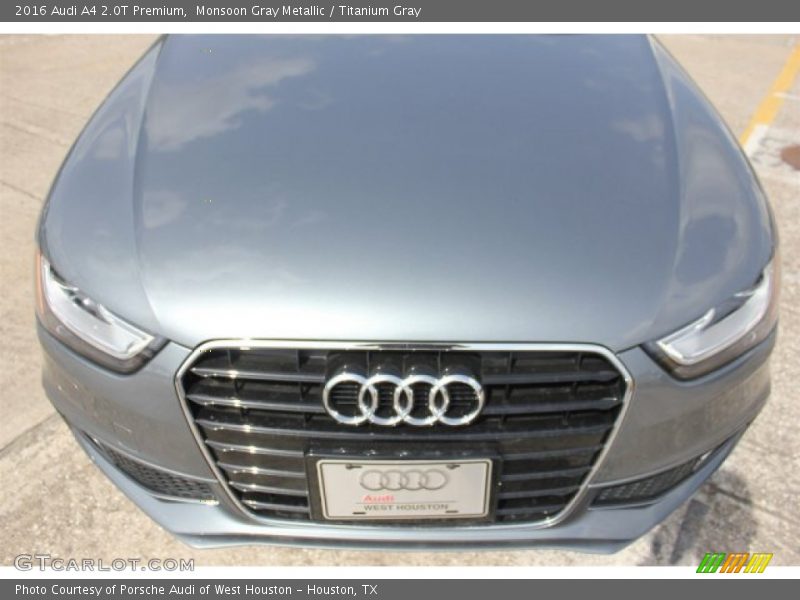 Monsoon Gray Metallic / Titanium Gray 2016 Audi A4 2.0T Premium