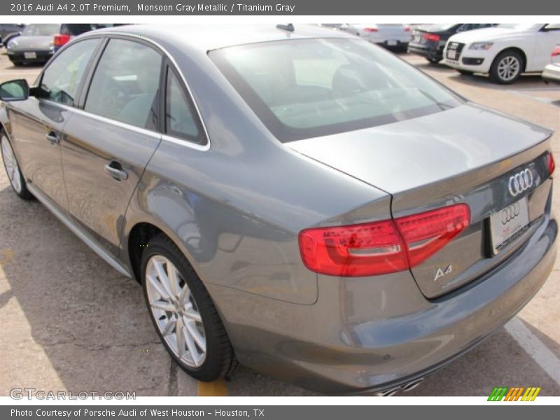Monsoon Gray Metallic / Titanium Gray 2016 Audi A4 2.0T Premium