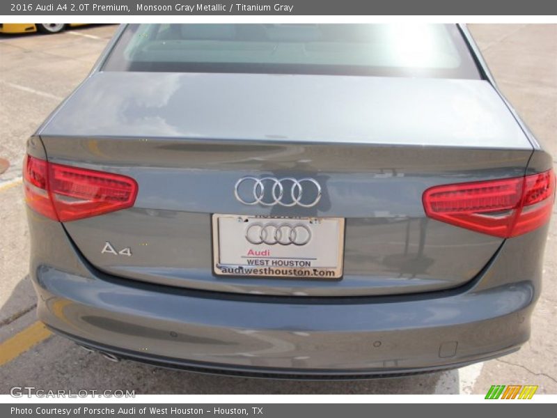 Monsoon Gray Metallic / Titanium Gray 2016 Audi A4 2.0T Premium