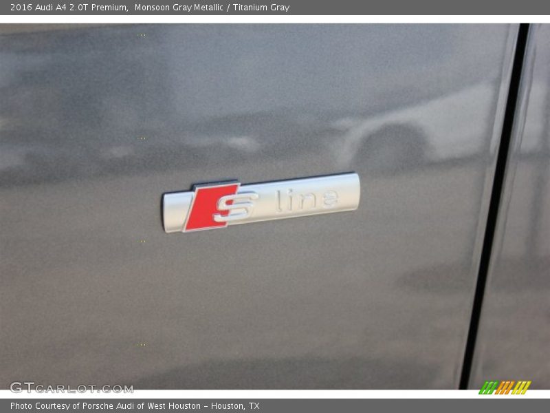 Monsoon Gray Metallic / Titanium Gray 2016 Audi A4 2.0T Premium