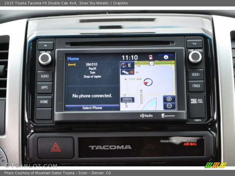 Silver Sky Metallic / Graphite 2015 Toyota Tacoma V6 Double Cab 4x4