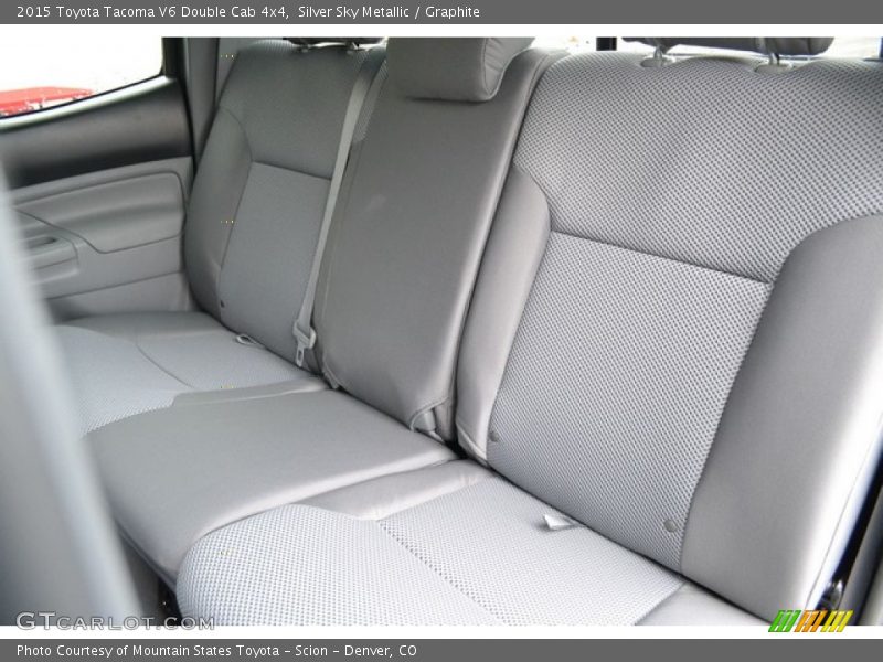 Silver Sky Metallic / Graphite 2015 Toyota Tacoma V6 Double Cab 4x4