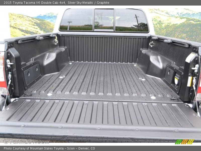 Silver Sky Metallic / Graphite 2015 Toyota Tacoma V6 Double Cab 4x4