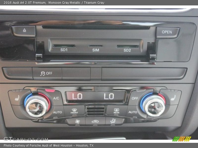 Monsoon Gray Metallic / Titanium Gray 2016 Audi A4 2.0T Premium