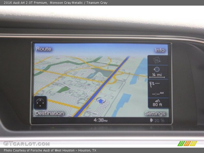 Monsoon Gray Metallic / Titanium Gray 2016 Audi A4 2.0T Premium