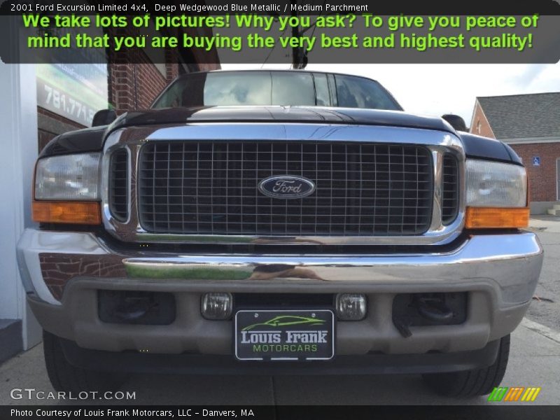 Deep Wedgewood Blue Metallic / Medium Parchment 2001 Ford Excursion Limited 4x4