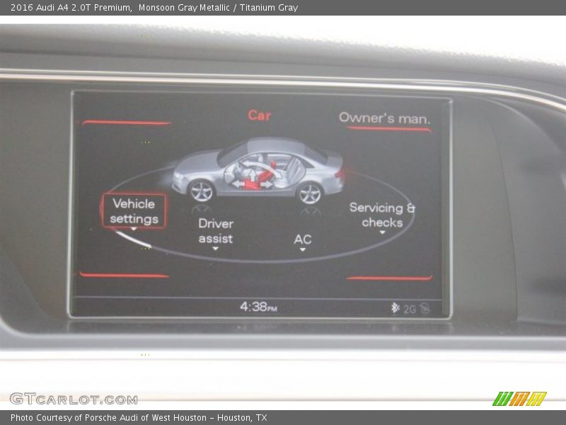 Monsoon Gray Metallic / Titanium Gray 2016 Audi A4 2.0T Premium