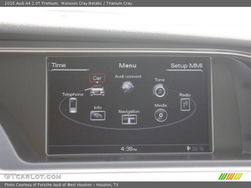 Monsoon Gray Metallic / Titanium Gray 2016 Audi A4 2.0T Premium