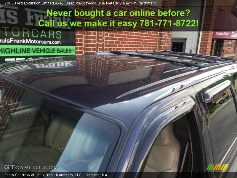 Deep Wedgewood Blue Metallic / Medium Parchment 2001 Ford Excursion Limited 4x4