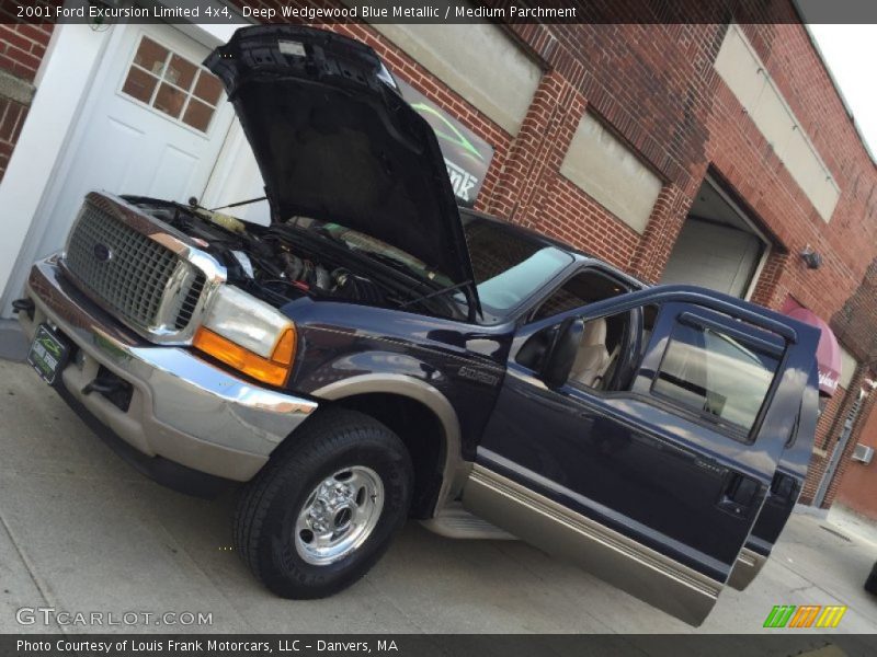 Deep Wedgewood Blue Metallic / Medium Parchment 2001 Ford Excursion Limited 4x4