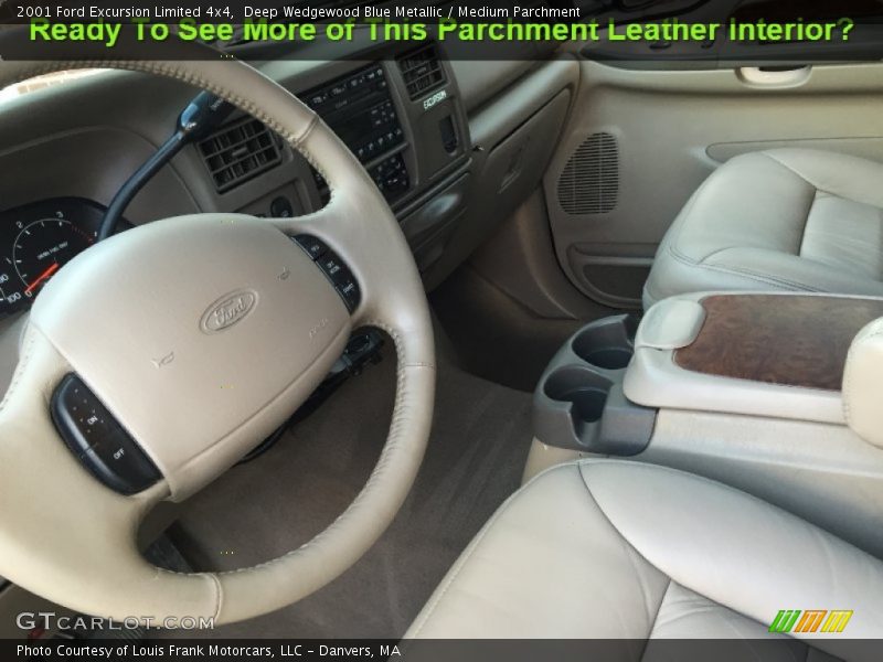 Deep Wedgewood Blue Metallic / Medium Parchment 2001 Ford Excursion Limited 4x4