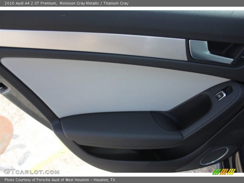 Monsoon Gray Metallic / Titanium Gray 2016 Audi A4 2.0T Premium