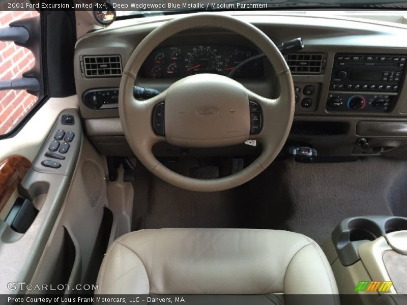 Deep Wedgewood Blue Metallic / Medium Parchment 2001 Ford Excursion Limited 4x4