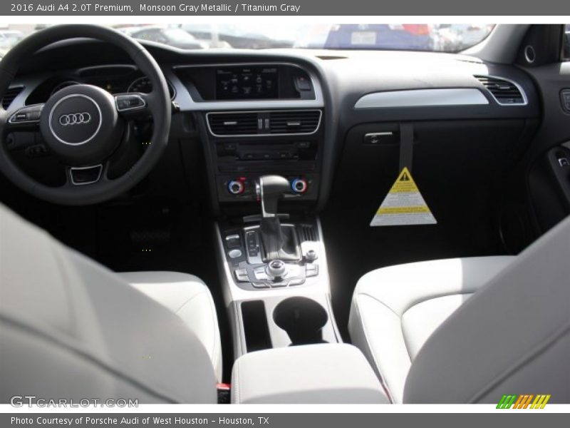 Monsoon Gray Metallic / Titanium Gray 2016 Audi A4 2.0T Premium