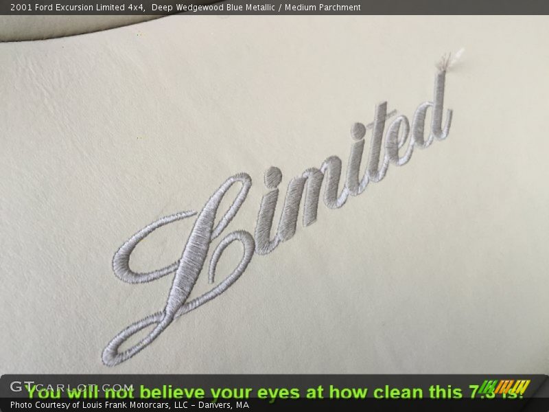 Deep Wedgewood Blue Metallic / Medium Parchment 2001 Ford Excursion Limited 4x4