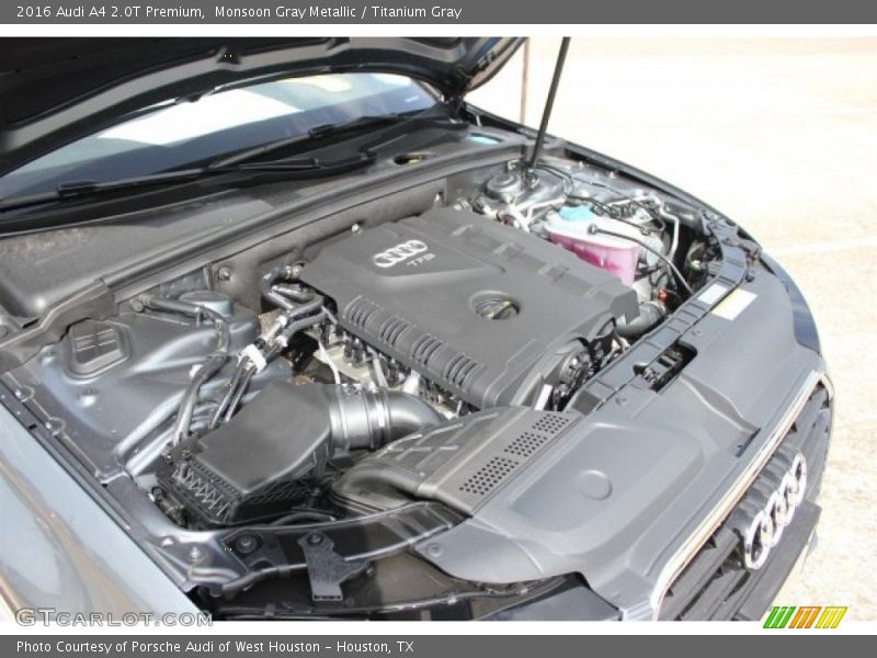 Monsoon Gray Metallic / Titanium Gray 2016 Audi A4 2.0T Premium