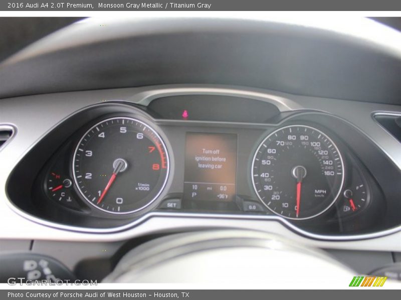 Monsoon Gray Metallic / Titanium Gray 2016 Audi A4 2.0T Premium