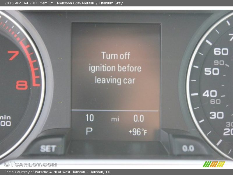 Monsoon Gray Metallic / Titanium Gray 2016 Audi A4 2.0T Premium