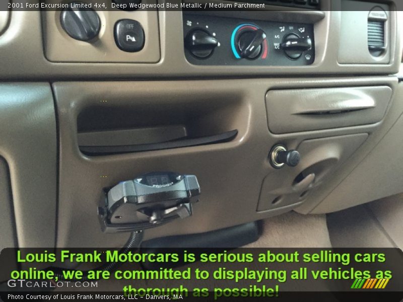 Deep Wedgewood Blue Metallic / Medium Parchment 2001 Ford Excursion Limited 4x4
