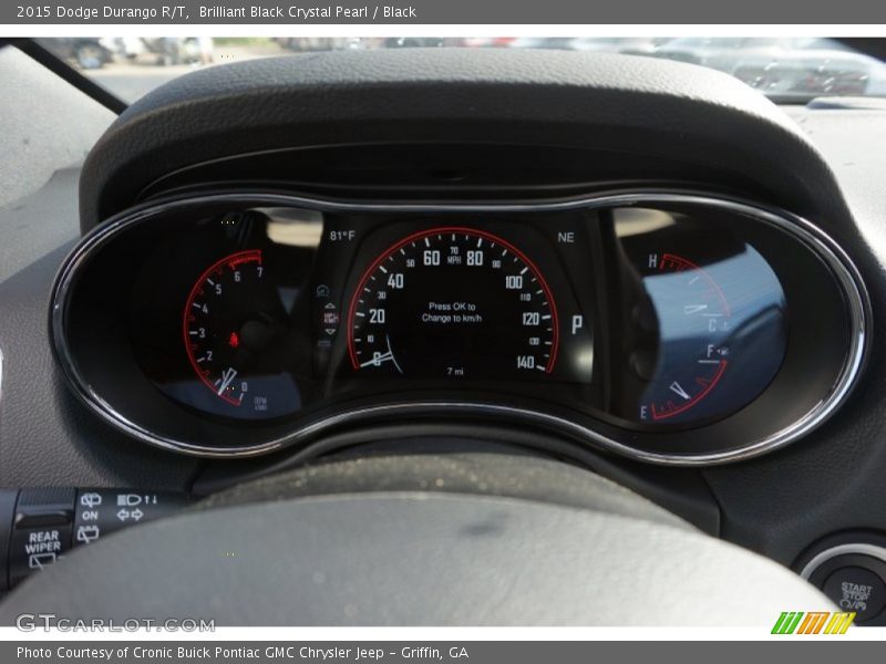 Brilliant Black Crystal Pearl / Black 2015 Dodge Durango R/T