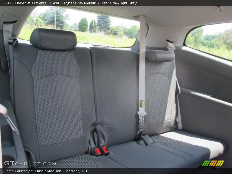 Cyber Gray Metallic / Dark Gray/Light Gray 2012 Chevrolet Traverse LT AWD