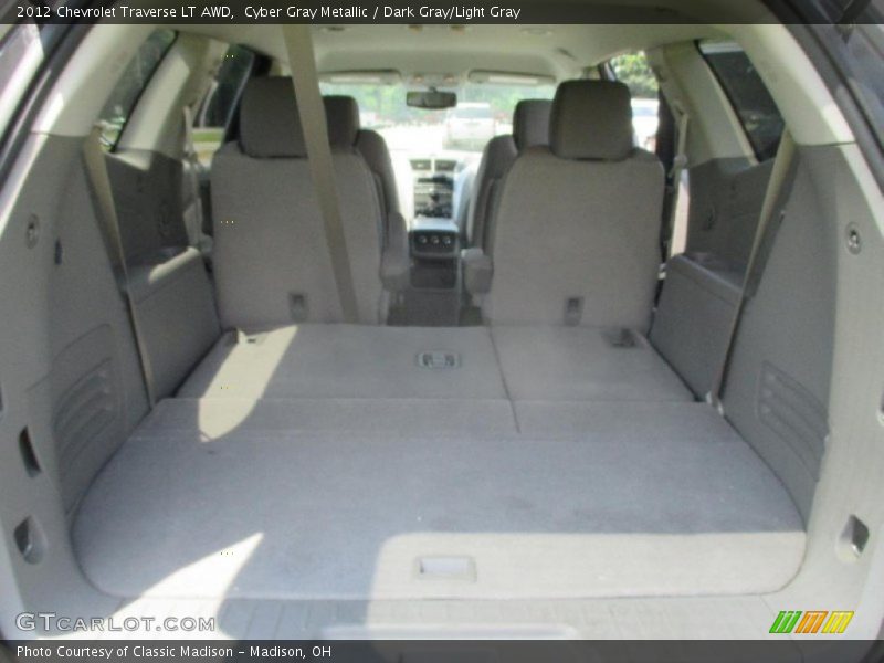 Cyber Gray Metallic / Dark Gray/Light Gray 2012 Chevrolet Traverse LT AWD