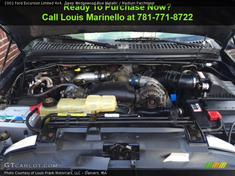 Deep Wedgewood Blue Metallic / Medium Parchment 2001 Ford Excursion Limited 4x4