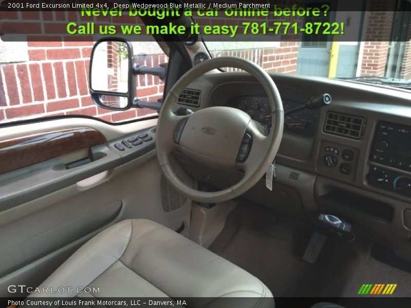 Deep Wedgewood Blue Metallic / Medium Parchment 2001 Ford Excursion Limited 4x4