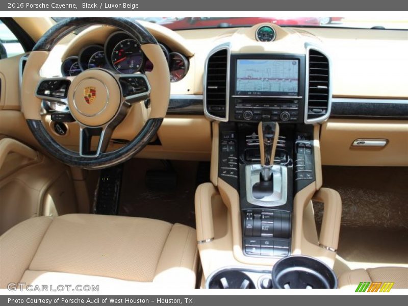 Black / Luxor Beige 2016 Porsche Cayenne
