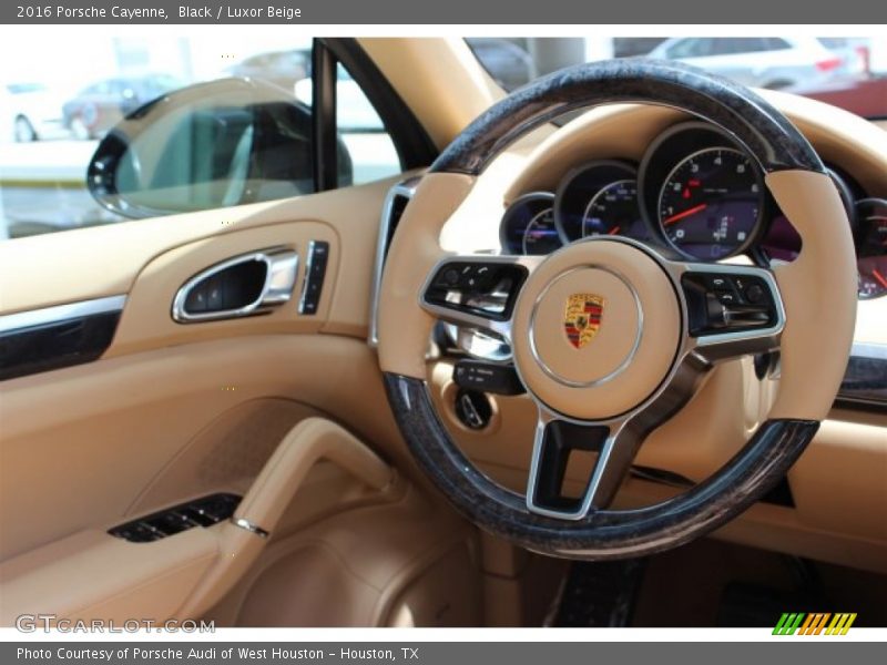 Black / Luxor Beige 2016 Porsche Cayenne