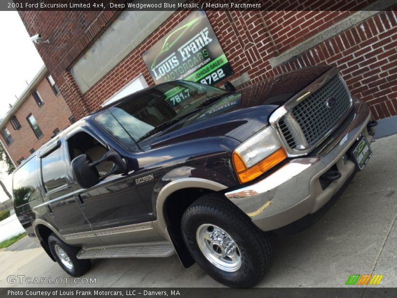 Deep Wedgewood Blue Metallic / Medium Parchment 2001 Ford Excursion Limited 4x4