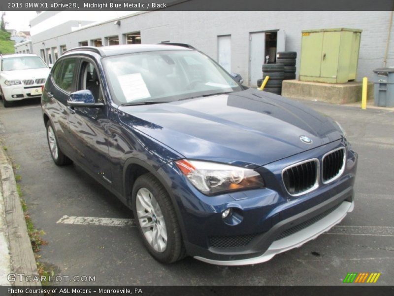 Midnight Blue Metallic / Black 2015 BMW X1 xDrive28i