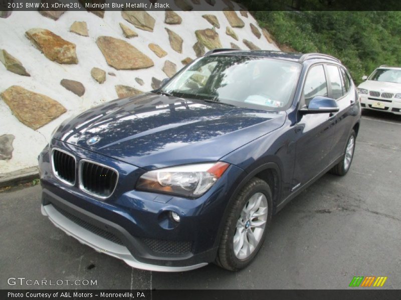 Midnight Blue Metallic / Black 2015 BMW X1 xDrive28i
