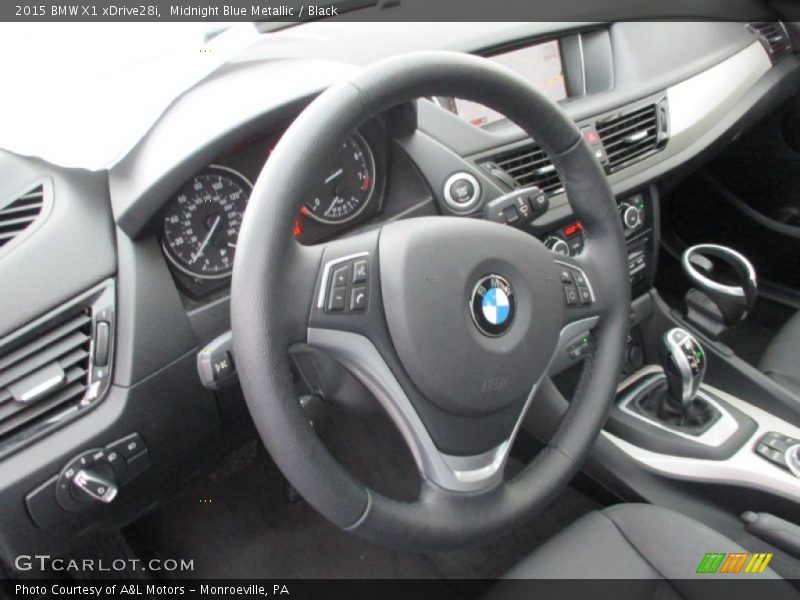 Midnight Blue Metallic / Black 2015 BMW X1 xDrive28i