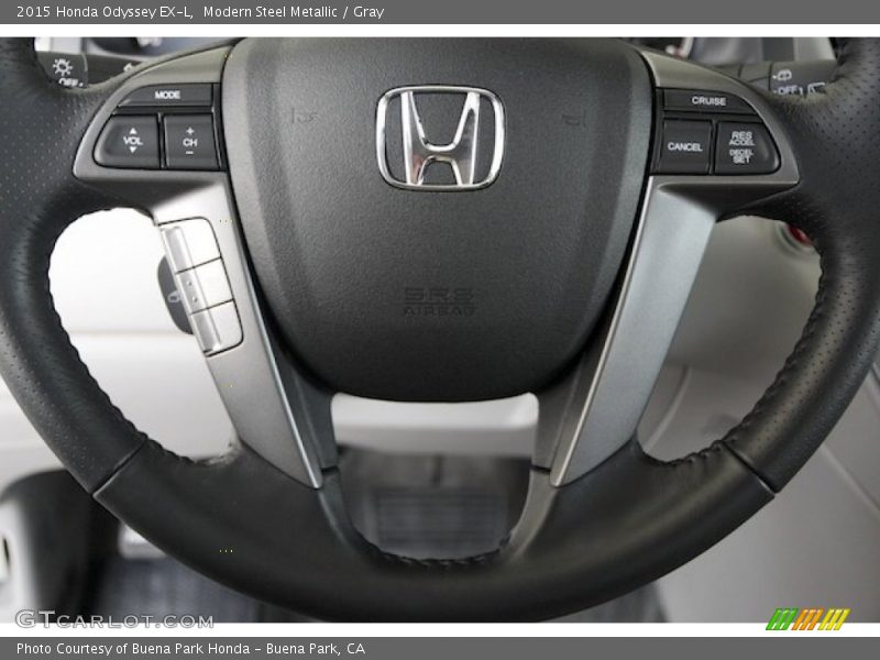Modern Steel Metallic / Gray 2015 Honda Odyssey EX-L