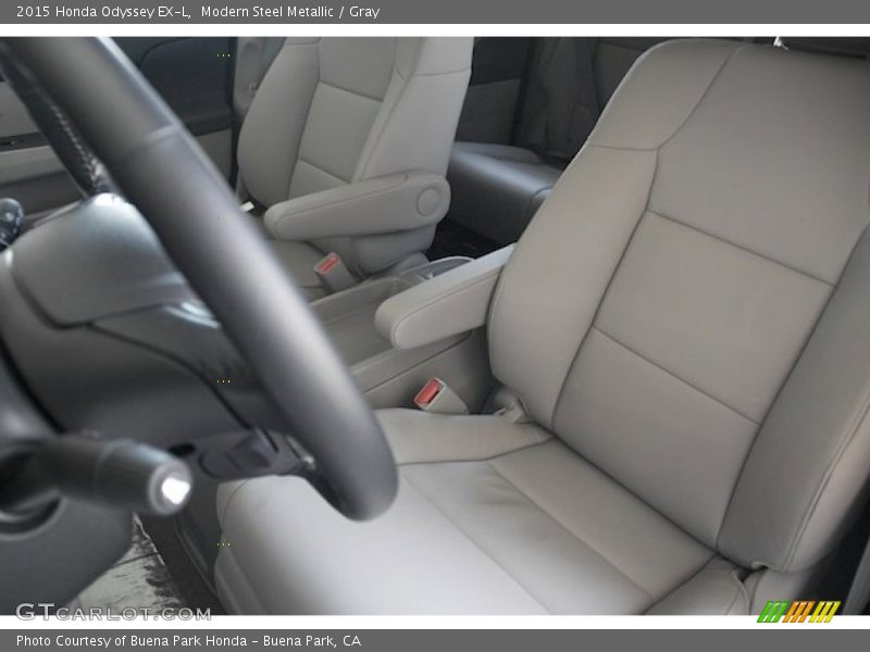 Modern Steel Metallic / Gray 2015 Honda Odyssey EX-L