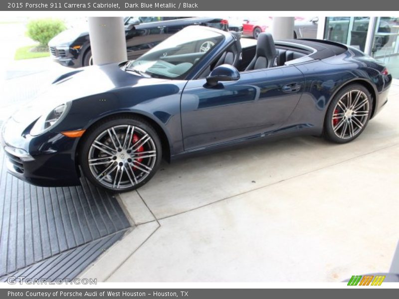 Dark Blue Metallic / Black 2015 Porsche 911 Carrera S Cabriolet