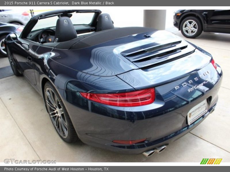 Dark Blue Metallic / Black 2015 Porsche 911 Carrera S Cabriolet