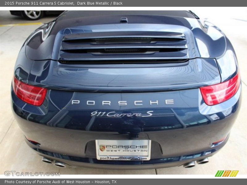 Dark Blue Metallic / Black 2015 Porsche 911 Carrera S Cabriolet