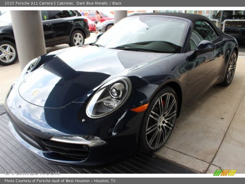 Dark Blue Metallic / Black 2015 Porsche 911 Carrera S Cabriolet