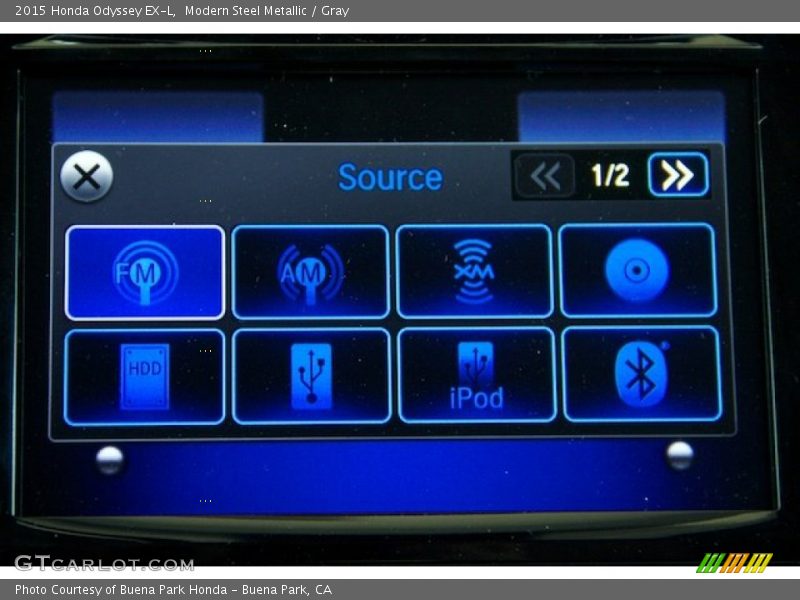 Modern Steel Metallic / Gray 2015 Honda Odyssey EX-L