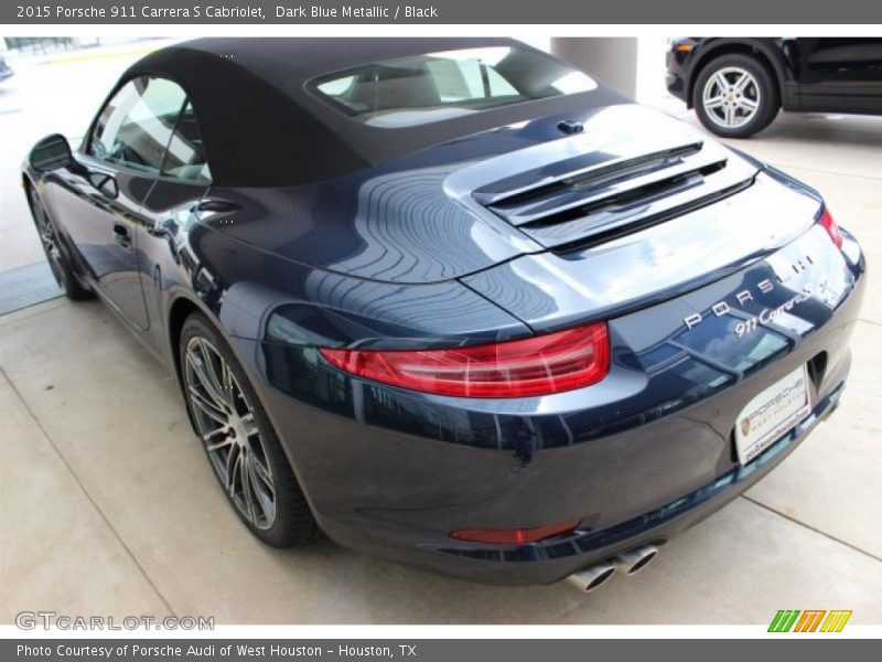 Dark Blue Metallic / Black 2015 Porsche 911 Carrera S Cabriolet