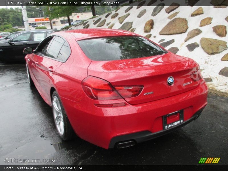 Imola Red / Ivory White 2015 BMW 6 Series 650i xDrive Gran Coupe