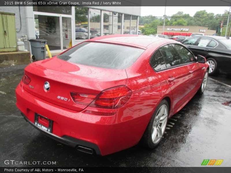 Imola Red / Ivory White 2015 BMW 6 Series 650i xDrive Gran Coupe