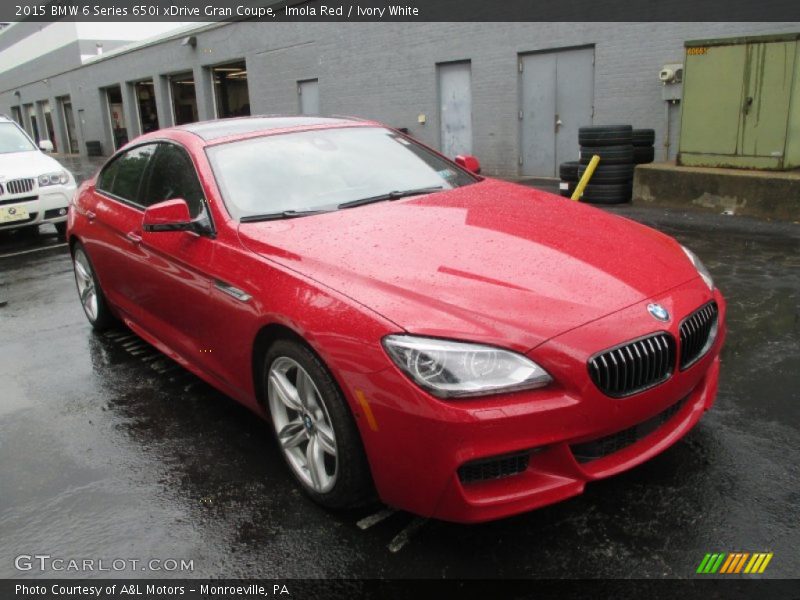 Imola Red / Ivory White 2015 BMW 6 Series 650i xDrive Gran Coupe