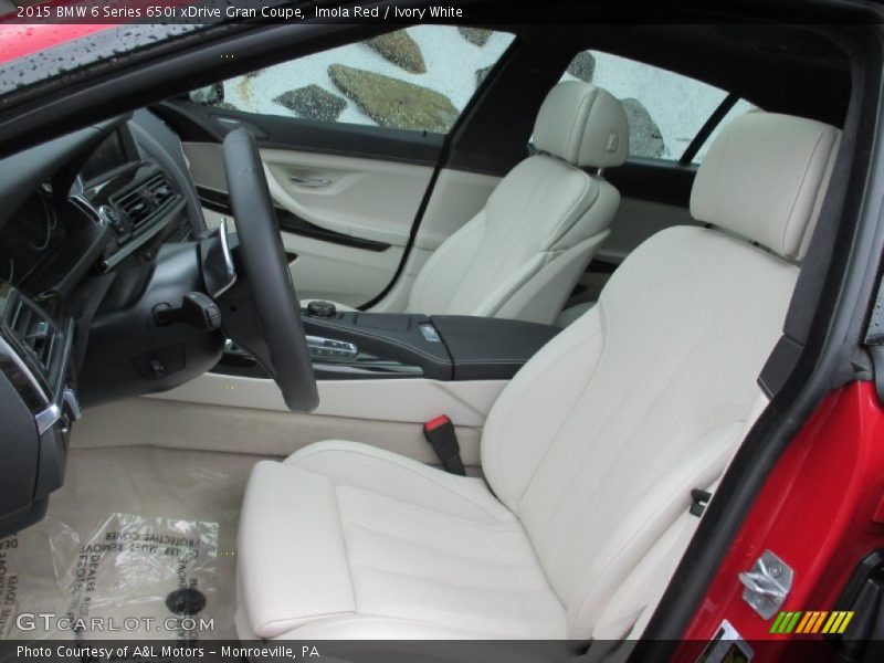  2015 6 Series 650i xDrive Gran Coupe Ivory White Interior