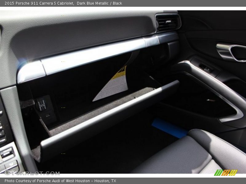 Dark Blue Metallic / Black 2015 Porsche 911 Carrera S Cabriolet