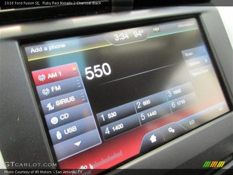 Ruby Red Metallic / Charcoal Black 2016 Ford Fusion SE