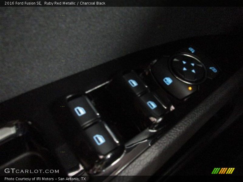 Ruby Red Metallic / Charcoal Black 2016 Ford Fusion SE